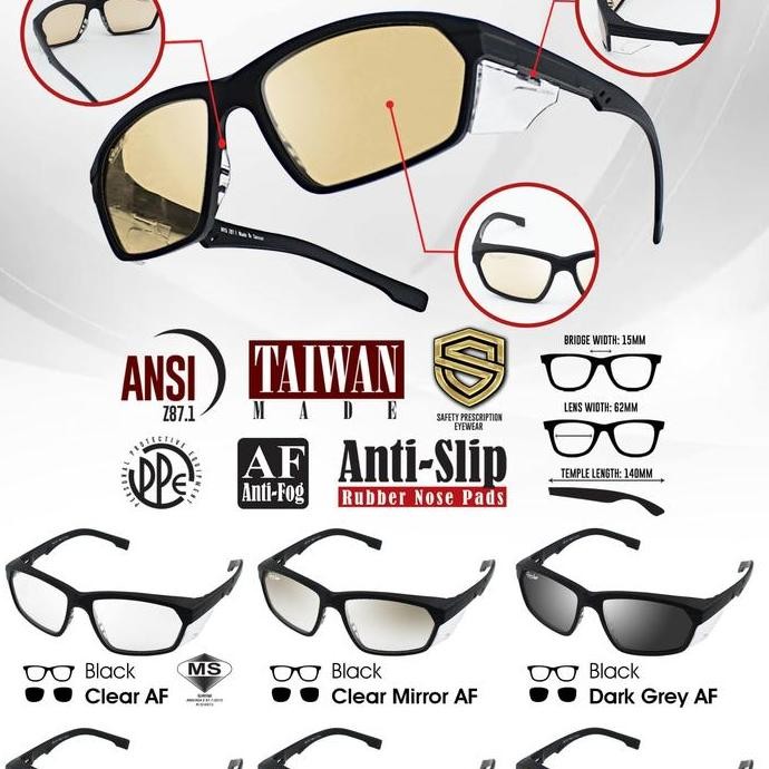 kacamata safety guard Rx 213