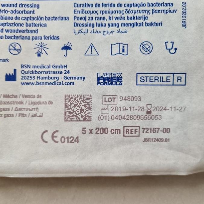 Cutimed Sorbact Ribbon Gauze 5x200cm / Cutimed Sorbact Ribbon