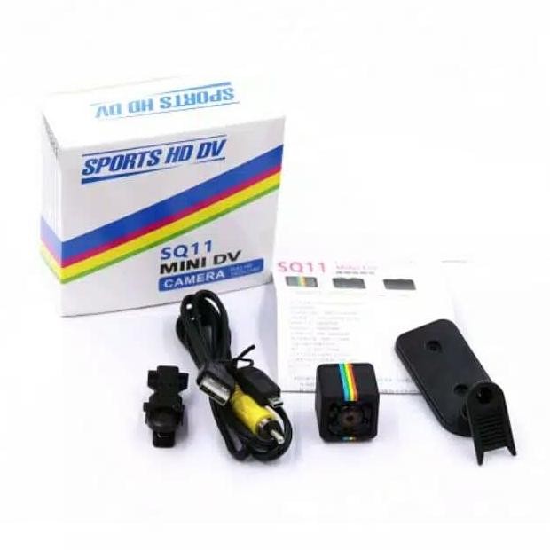 NEW Camera Mini Spy Kamera Pengintai Sq11 CCTV Full HD 1080p Hitam Spycam [terbaik][terlaris]