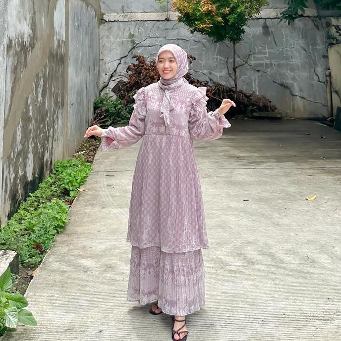 JOLEY CLOTH - KELUARGA SERAGAM SET KERUDUNG DRESS LUXURY CERUTI BABY DOLL DIAMOND BAJU KONDANGAN DRE