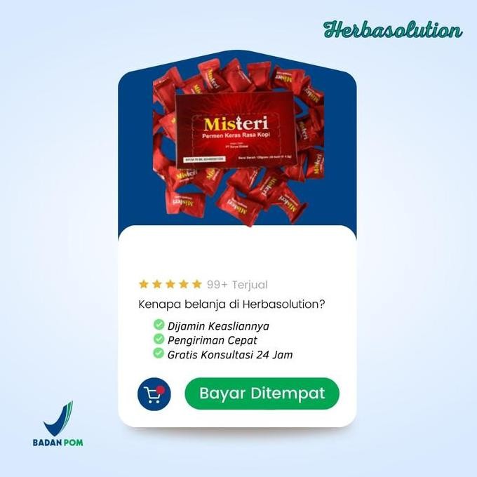 Permen Misteri Candy Original Permen Kopi 1 Box Isi 30 Pcs Solusi Stamina Pria Dewasa