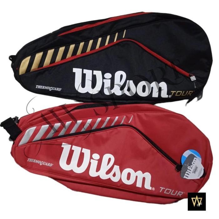Tas Raket Tenis Wilson Wrz 857608 With Thermoguard / Tas Wilson Original Dan Terpercaya