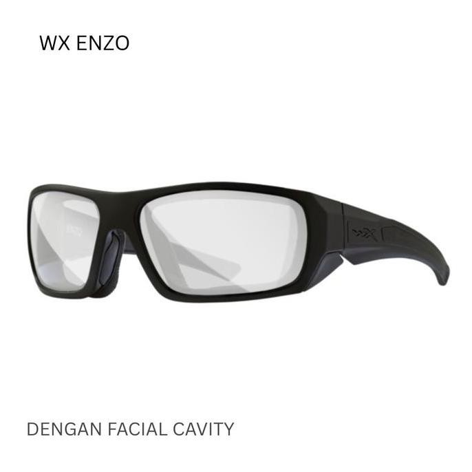 Kacamata Safety Glasses WX Enzo MBK - lensa polycarbonate smoke grey