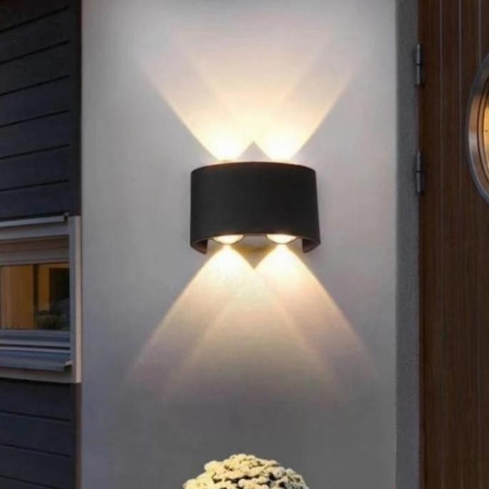 Lampu LED Tempel Dinding Tembok Pilar Pagar Tiang Teras Rumah Outdoor