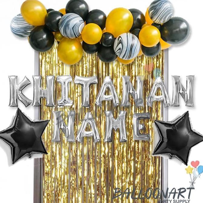 Premium KHITANAN GARLAND SIMPLE DEKORASI SET/DEKORASI KHITANAN ANAK/BALON KHITANAN MURAH