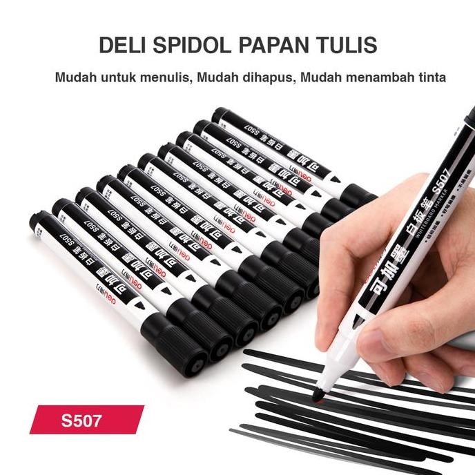 

Deli Dry Erase Marker / Spidol Papan Tulis di Segala Permukaan - S507 HM