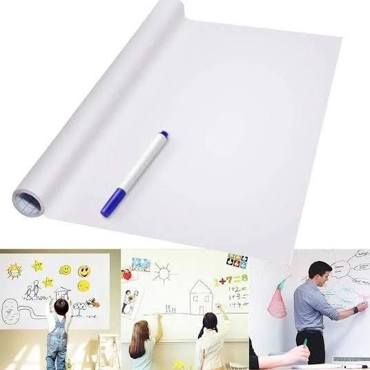 

HF Stiker Dinding Tempel Wallpaper Papan Tulis Putih Whiteboard Anak HM
