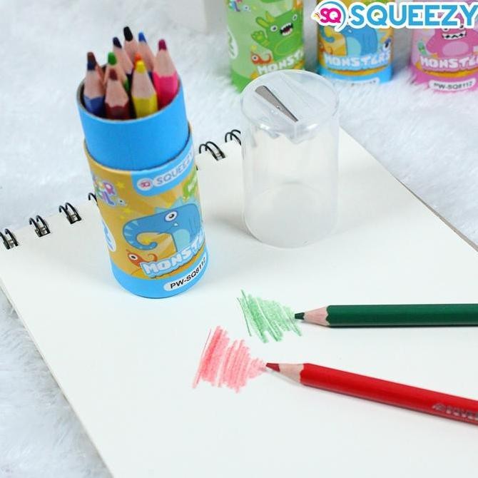 

Up Harga Grosir (1Tabung/12Pcs) Pensil Warna + Serutan 9Cm Pw-Sq8112