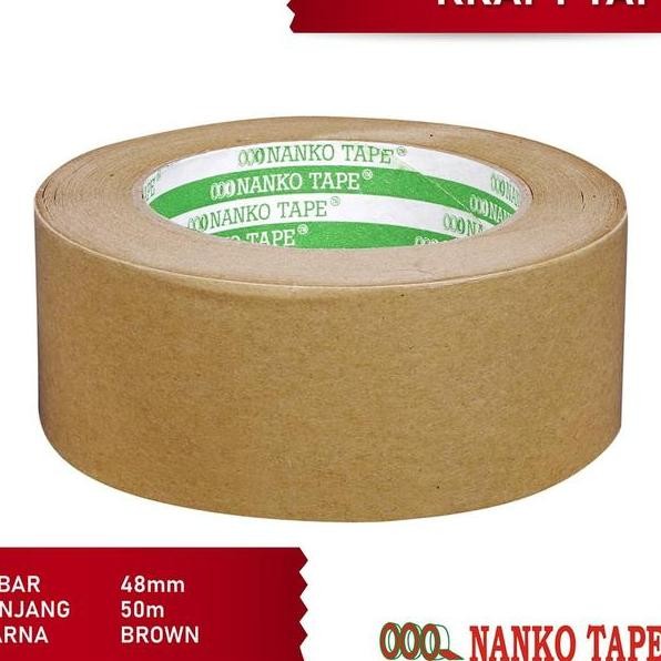 

Nanko Lakban Kraft Tape 48 Mm X 50 M Coklat 6Pcs