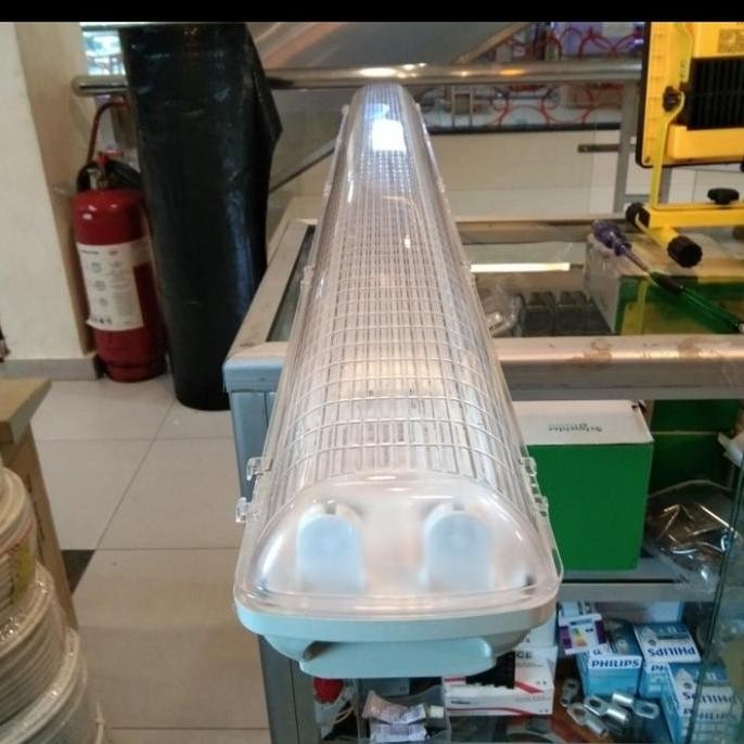 kap waterproof 2x36 + lampu philips + ballast