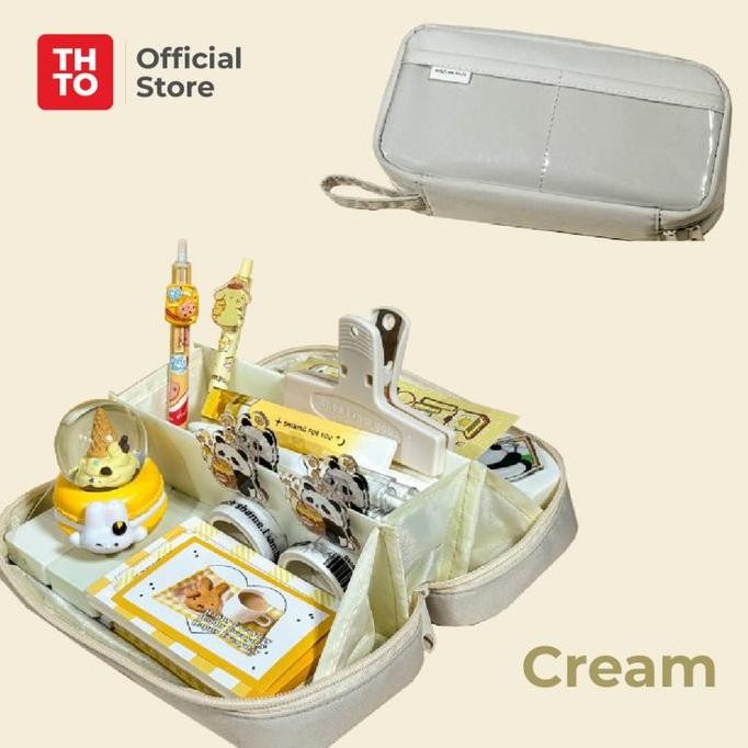 

THTO TAS TEMPAT PENSIL CASE POUCH ANAK SEKOLAH TRANSPARAN KAPASITAS BESAR STATIONERY A079