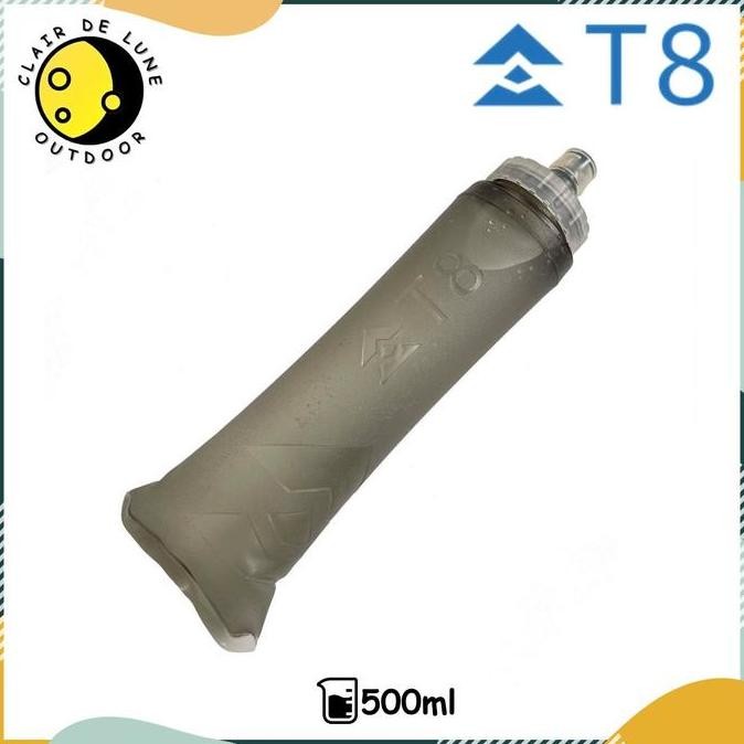 T8 Sherpa Soft Flask 500ml Grey / Botol Minum Lari / T8 Soft Flask