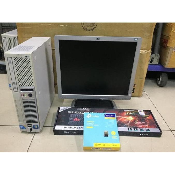 NEW PAKET KOMPUTER SECOND - PC DESKTOP NEC CORE I5 RAM 4GB - LCD 17INCH ORI