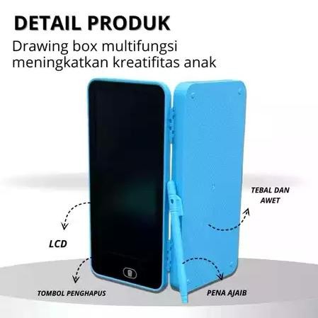 

Dwl-49 Ks Kotak Pensil Case Lcd Writing Drawing Box Case Pencil Drawing Pad Edukasi 2In1 Dwl-49