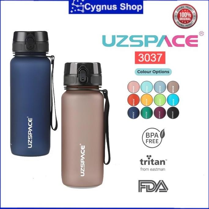 Uzspace Botol Minum Olahraga Frosted Bottle Outdoor Running Portable