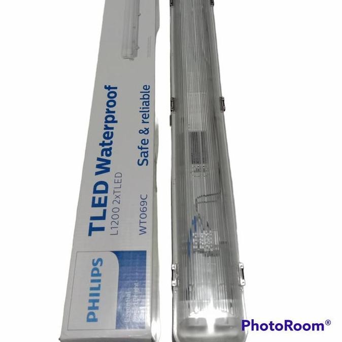 TERMURAH - PHILIPS Kap Lampu WT069C TCW060 TL WATERPROOF 2x36W 120CM LED 2x16W