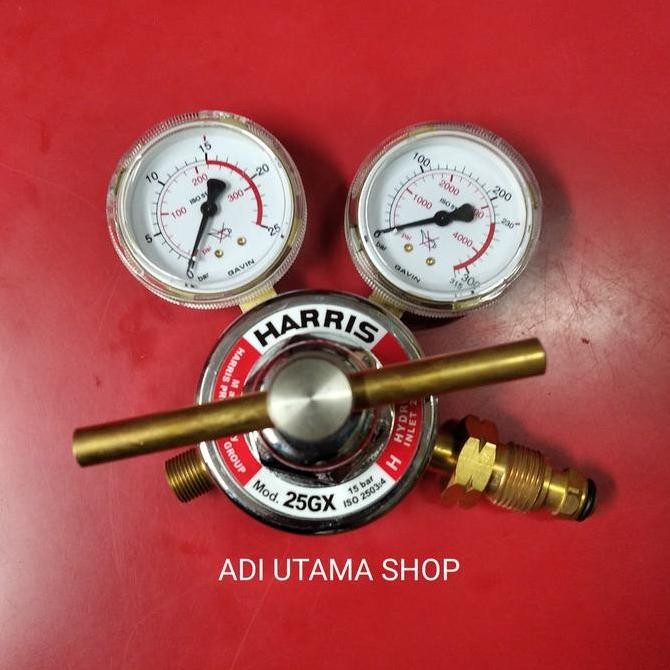 TERMURAH - REGULATOR HARRIS 25GX-15 BAR H2/ HIDROGEN