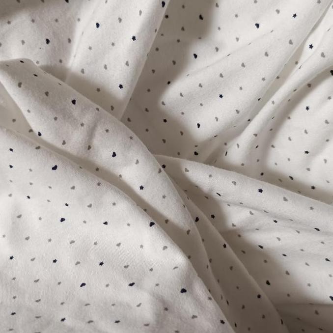 Kain kaos katun kiloan motif hati