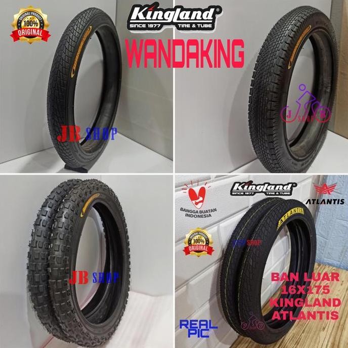 BAN LUAR SEPEDA 16 X 1.75 1.95 2.125 175 195 2125 KINGLAND SEPEDA ANAK BMX MINI MINION LIPAT 16X1.75