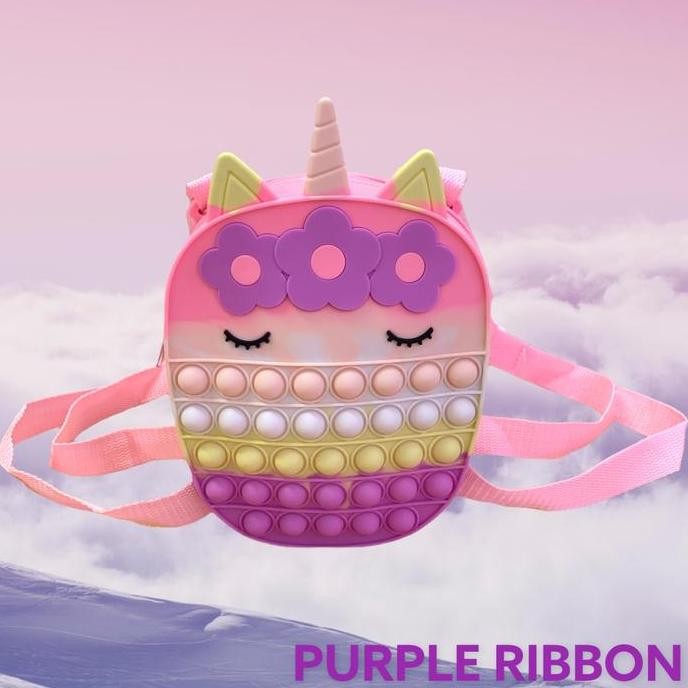 

Terjangkau Tas Ransel Pop It Unicorn Rainbow Anak Terbaru Premium Viral Silicone