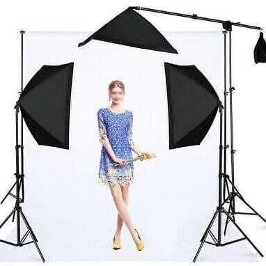 TERMURAH - paket softbox lighting kit boom arm softbox continuous