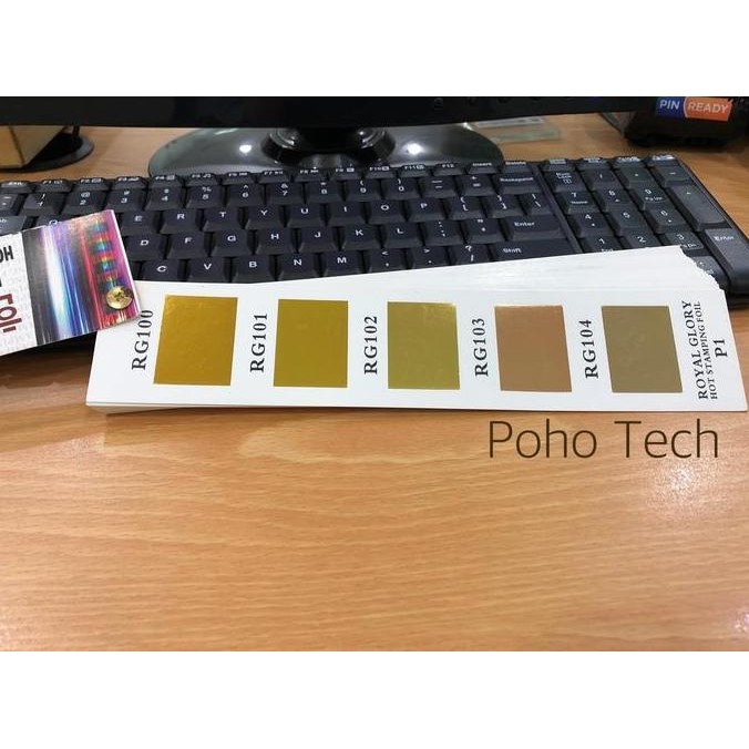 Premium HOT STAMPING FOIL ROYAL GLORY RG EMAS & SILVER 32CM x 120M