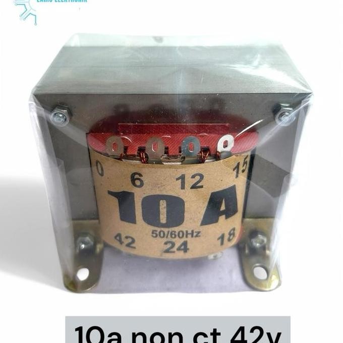 BEBAS ONGKIR - Trafo 10 Amper Non CT 42v / Travo 10A Engkel (0) non ct 42v Tembaga murni tanpa campu