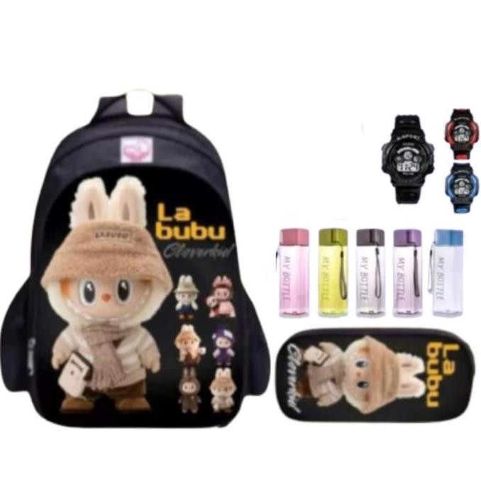 

Terjangkau 3In1 Tas Anak Sekolah Anak Paud Tk Sd Tas Uniseks Cewk Cowok Tas Berbonus Tas Ransel Terbaru Motif La-Bubuu Lucu Fashion