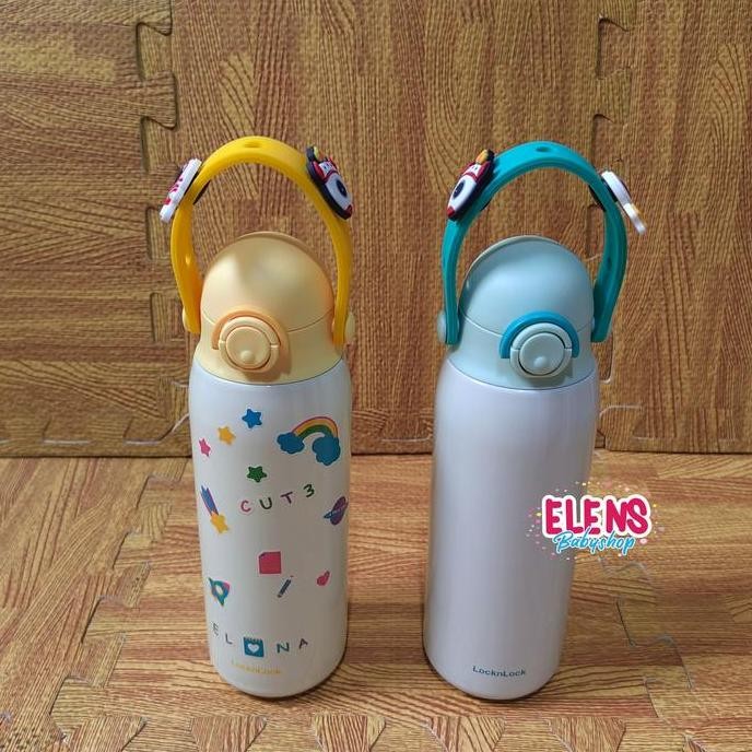 LOCK N LOCK TUMBLER BOTOL MINUM ANAK STAINLESS STRAP KEKINIAN