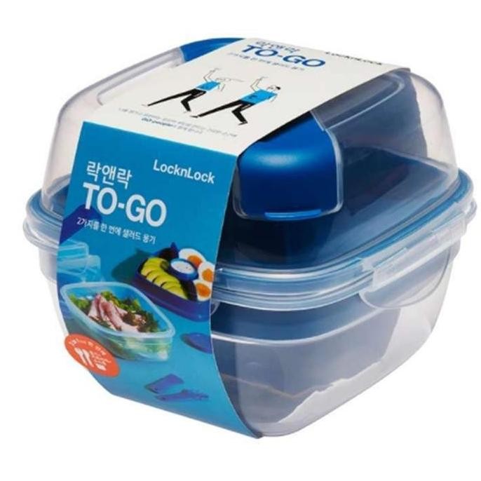 Locknlock Exclusive Kotak Makan Salad To-Go 950Ml - Hsm8440