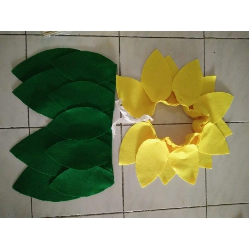 Kostum Bunga Matahari/Kostum Karnaval Anak/Baju Karnaval/Kostum Kain Flanel