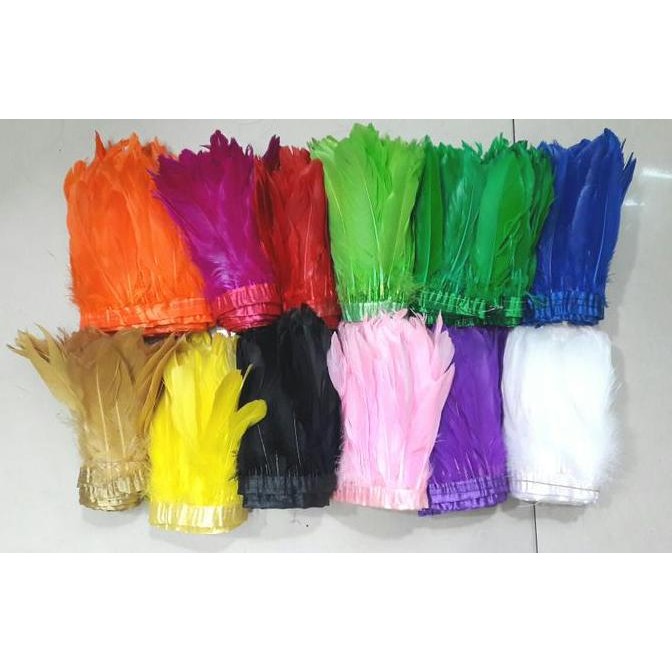 Bulu Ayam Batang Jahit Meteran