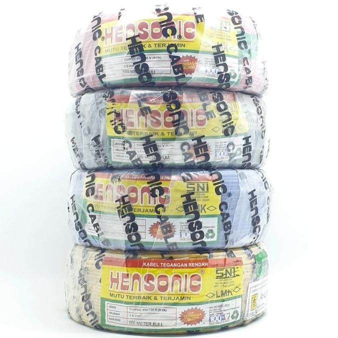 Hensonic SNI FULL LMK NYA 1.5mm 100meter Kabel Listrik Nya 1x1,5mm