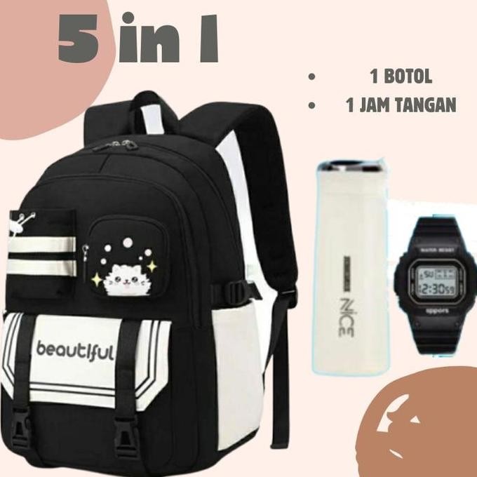 

Diskon Tas Ransel Sekolah Anak Perempuan Tk Sd Smp 5 In 1 Beautifull Fashion Terbaru Cantik