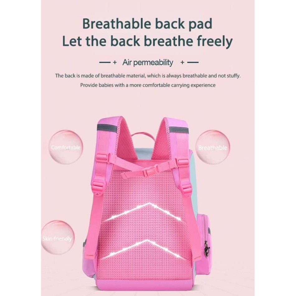 

Miliki Tas Sekolah Ransel Anak Perempuan Karakter Unicorn 3D Emboss + Lampu