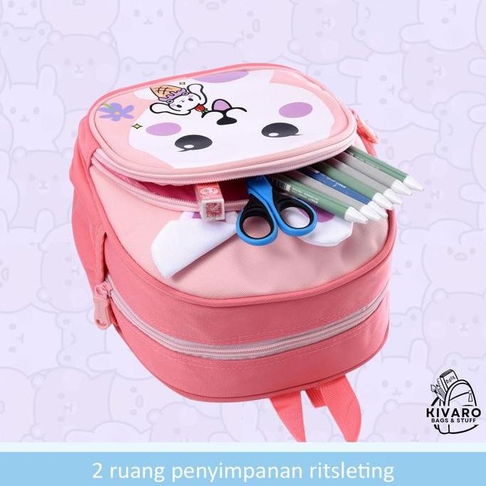 

Spesial Tas Ransel Kecil Anak Tk Paud Gambar Bunny & Bear Ukuran 27Cm Umur 2-4 Tahun | 8390 Kivaro