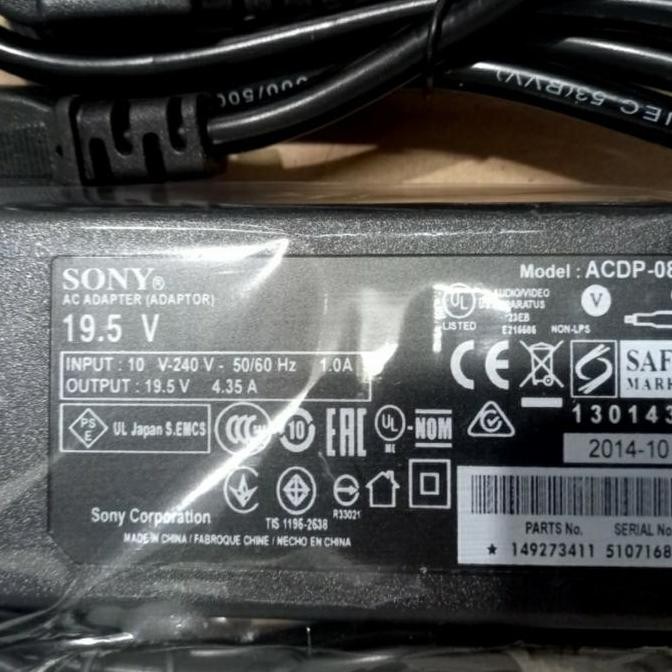 adaptor tv sony bravia tv sony 48"50"60" W650D 58W650D 19.5V 4.35A