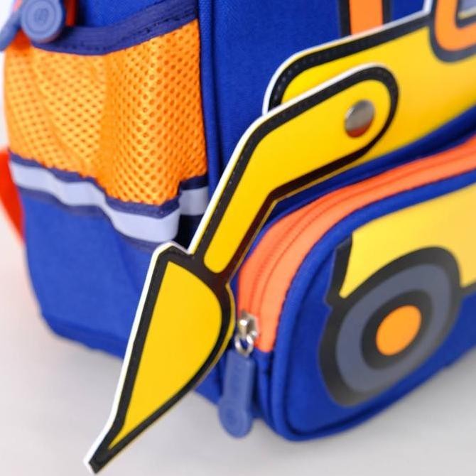 

Terjangkau Skoola Tas Sekolah Anak Paud Tk Laki - Laki Fashion Ransel Bulldozer Beko - Kukki Backhoe