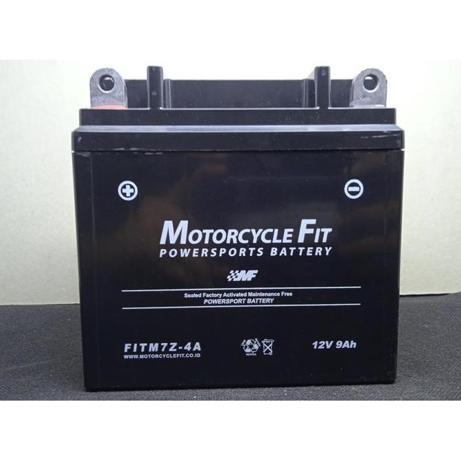 Aki Motor Suzuki Thunder 125 Accu Mf Gm7Z-4A Accu Kering Aki Pulsar Ug4 Mf Fitm7Z-4A Original