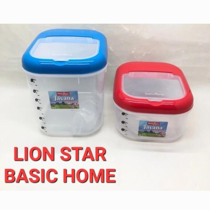 PROMO Kotak tempat beras lion star basic home 12 kg/rice box lion star/Tempat beras lion star