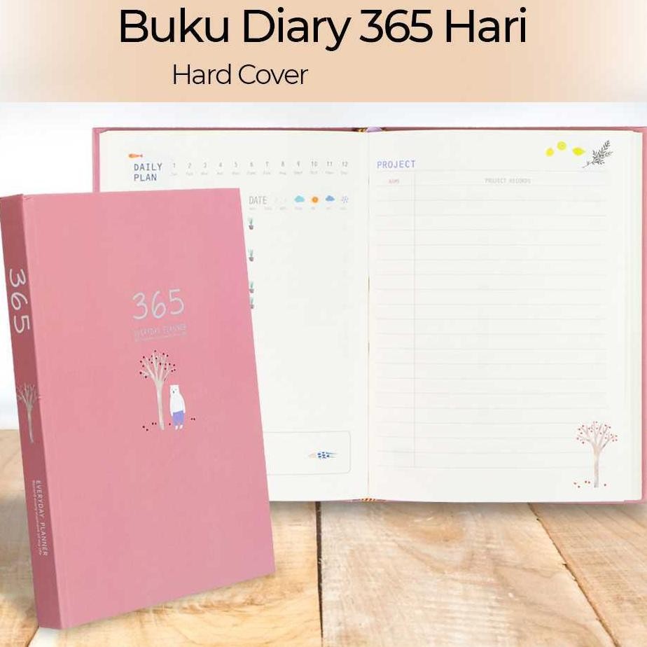 

Dingdongtu Buku Diary 365 Hari Daily Journal Hard Cover 128 Pages Ddt43