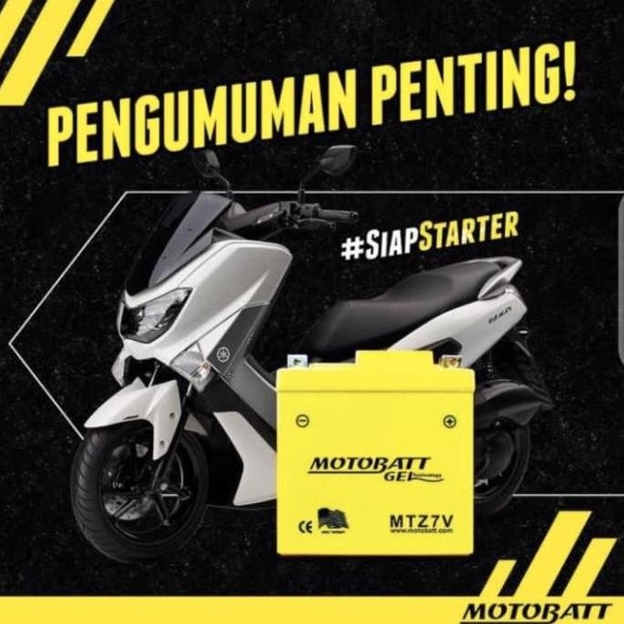 Aki Accu Vespa Matic Lx 125 - 150 Sprint Primavera S125 S150 Mtz7V 7Ah