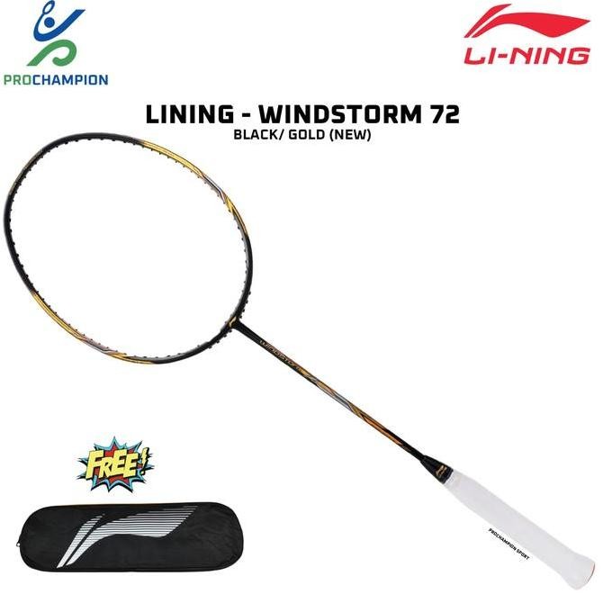 TERBARU PAKET LINING WINDSTORM 72 NEW COLOR RAKET BADMINTON ORIGINAL