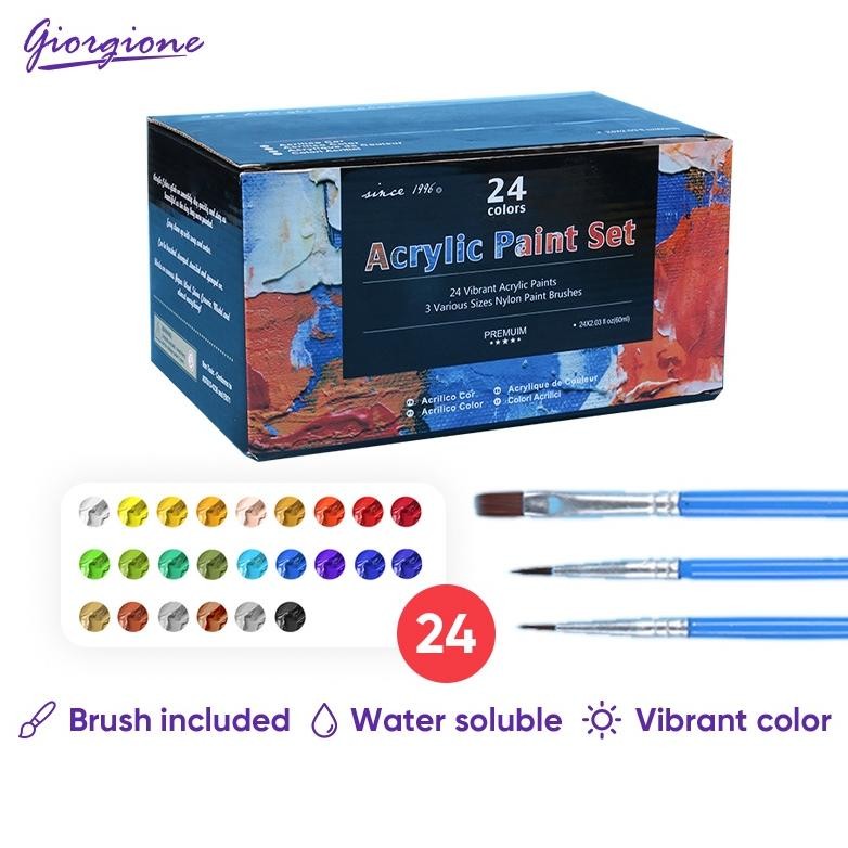 

Giorgione Cat Akrilik Acrylic Paint Set 24 Warna 60ML AC-60