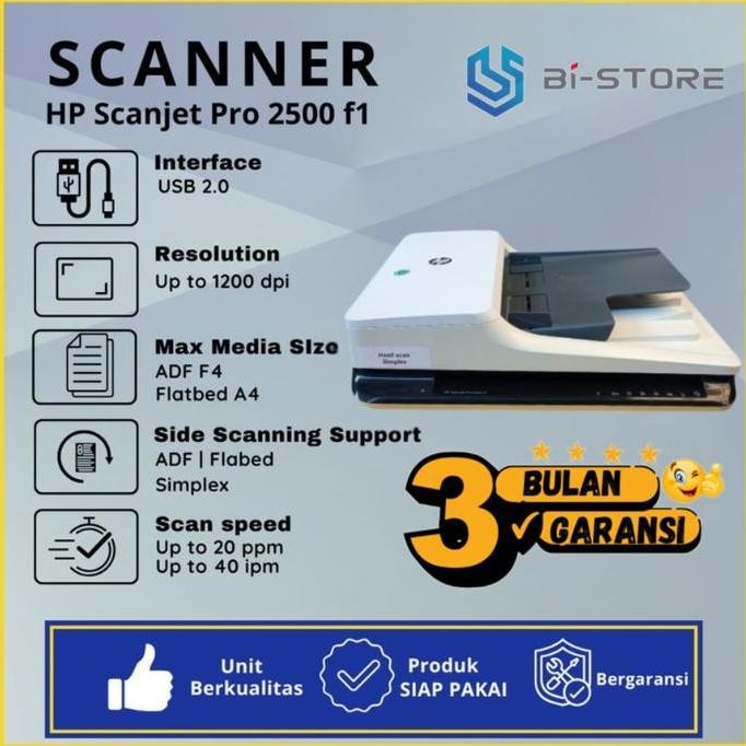 Scanner F4 Folio Hp Scanjet Pro 2500 f1 Bisa Scan Folio F4 Lewat ADF