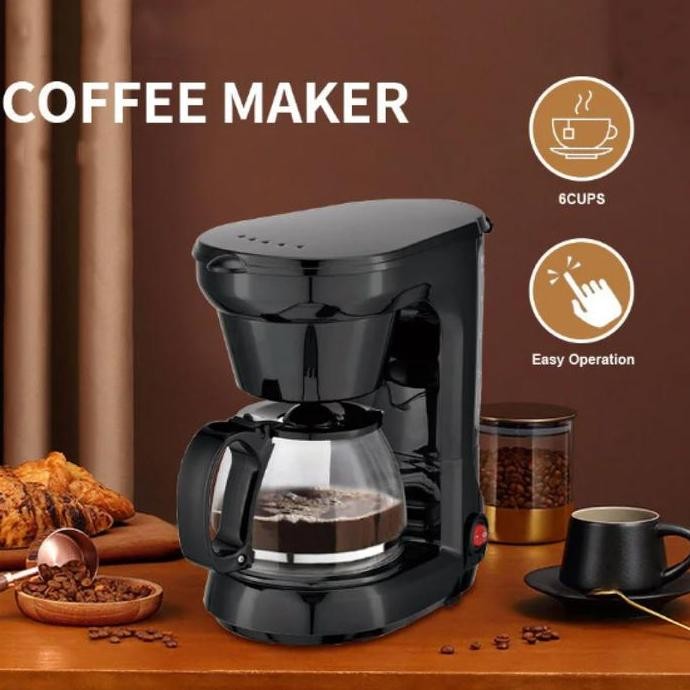 Coffee Maker Mesin Kopi Espresso Semi Otomatis Drip Coffee Maker 750ml Low Watt MURAH