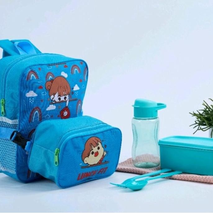 

Terjangkau Tas Ransel Anak Tas Bekal Dengan Kotak Botol Sendok Garpu Cantik Motif Fashion