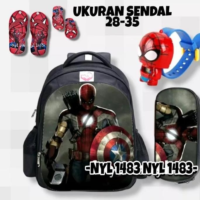 

Spesial Tas Ransel Anak Laki Laki Sekolah Paud Tk Sd Karakter 4In1