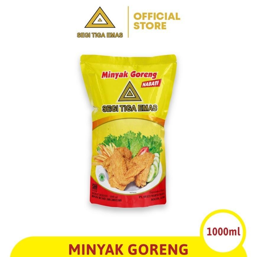 

Minyak Goreng Segi Tiga Emas Multipack 1 Liter ( 5 pcs )