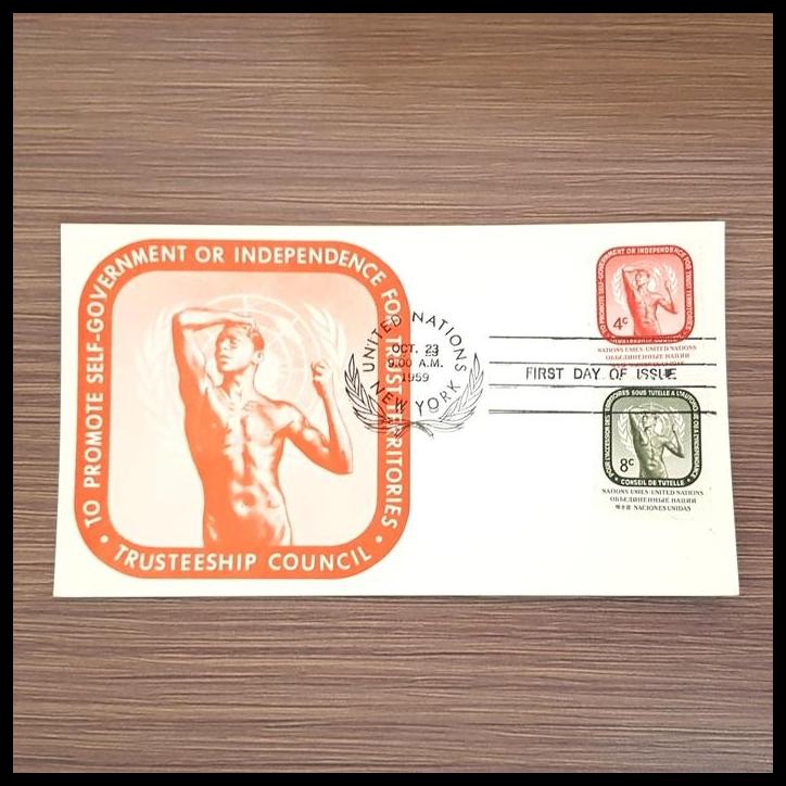 

DISKON PRANGKO POSTCARD PBB/UNITED NATIONS, TRUSTEESHIP COUNCIL. N.Y. 1959 !!